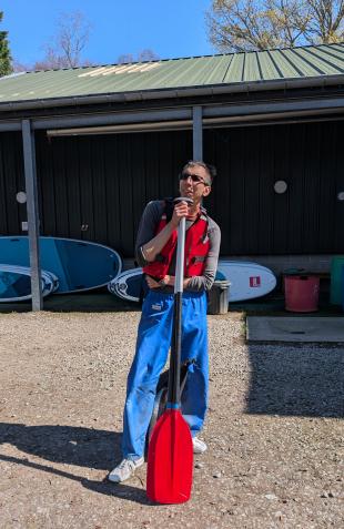 IDCORE Research Engineer - Wan Yeung IDCORE Research Engineer - Wan Yeung ready to go paddle boarding